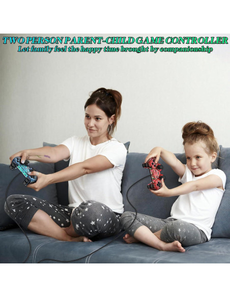 Controlador con cable Degulan para PS2 Doble Shock 1.68m