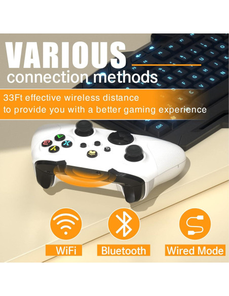 Controlador Inalámbrico Dinosoo para Xbox One/Series X/S - Bluetooth, Doble Vibración, Turbo