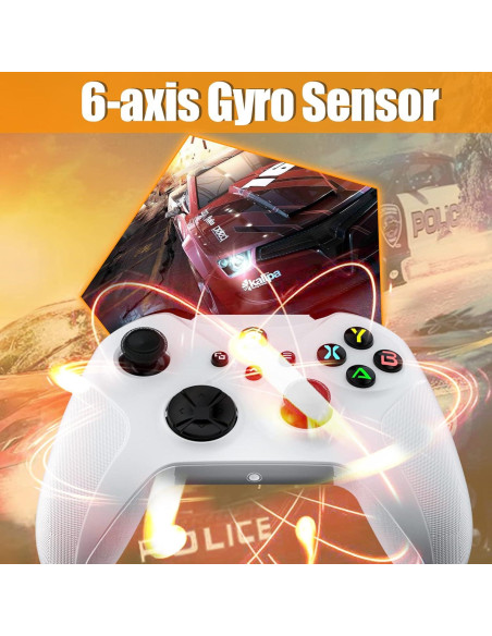 Controlador Inalámbrico Dinosoo para Xbox One/Series X/S - Bluetooth, Doble Vibración, Turbo