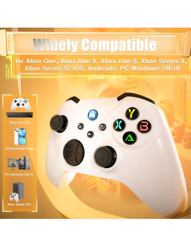 Controlador Inalámbrico Dinosoo para Xbox One/Series X/S - Bluetooth, Doble Vibración, Turbo