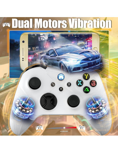 Controlador Inalámbrico Dinosoo para Xbox One/Series X/S - Bluetooth, Doble Vibración, Turbo