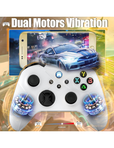 Controlador Inalámbrico Dinosoo para Xbox One/Series X/S - Bluetooth, Doble Vibración, Turbo