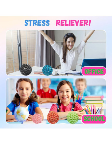 Entrenador de Fuerza de Agarre Antiestrés 3D Verde 1 Pc