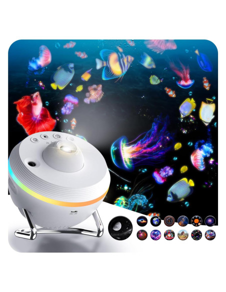 Proyector de Estrellas SOMKTN 4K HD con 13 Discos y Temporizador