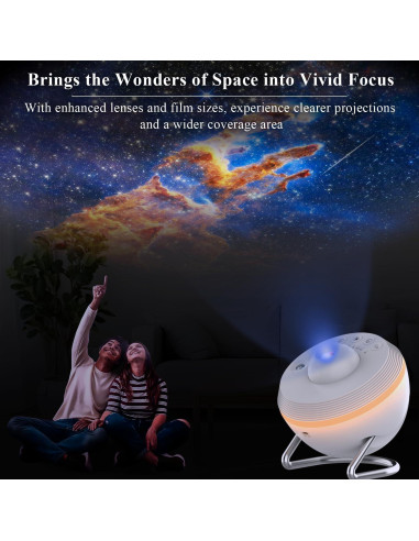 Proyector de Estrellas SOMKTN 4K HD con 13 Discos y Temporizador