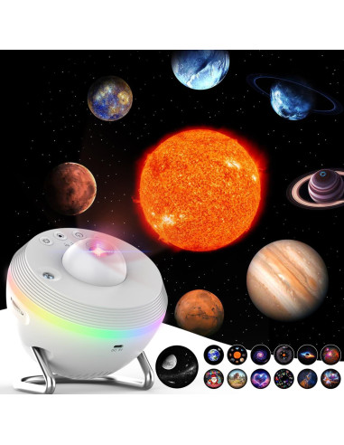 Proyector de Estrellas SOMKTN 4K HD con 13 Discos y Temporizador