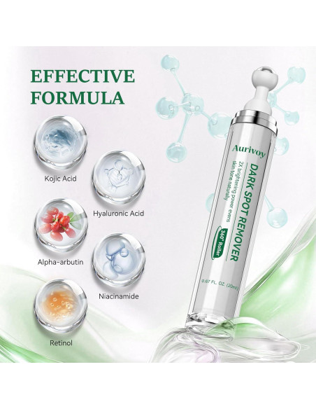 Removedor de Manchas Oscuras Aurivoy 19.8 ml con Rodillo 360