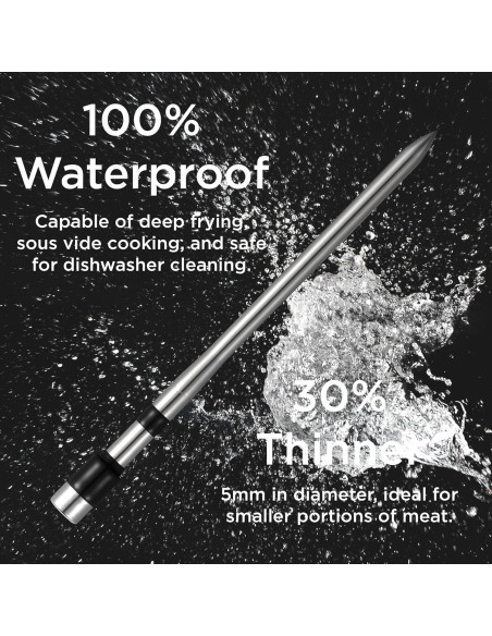 Termómetro de Carne Inalámbrico Euflora EU-TM11 Bluetooth 243m