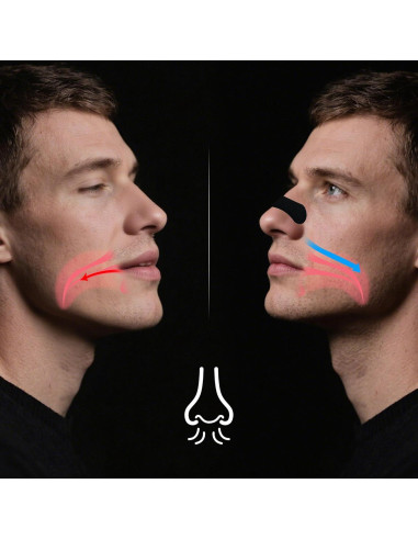 60 Tiras Nasales Hantskop para Ronquidos - Alivio Nocturno