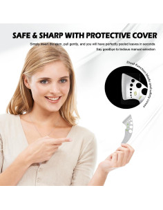 Deshojadora de Hierbas Genérico de Acero Inoxidable 9 Agujeros 2