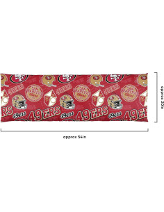 Almohada de Cuerpo de Felpa FOCO San Francisco 49ers 137x51cm 2