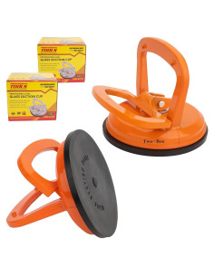 Elevador de Ventosas de Vidrio Aluminio 2Pack 50kg Naranja