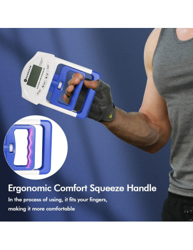 Dinamómetro de Mano Digital Handexer 120kg con Pantalla LCD