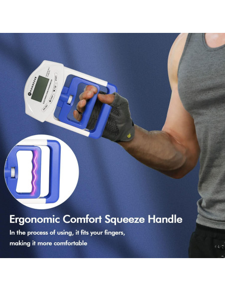 Dinamómetro de Mano Digital Handexer 120kg con Pantalla LCD