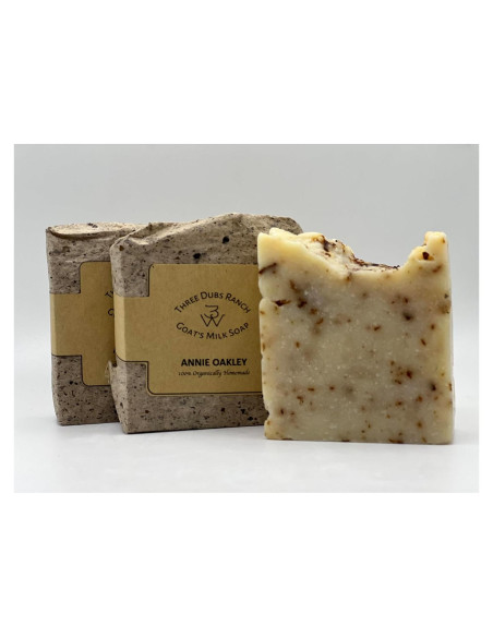 Jabón de Leche de Cabra Natural Three Dubs Ranch 3 Piezas