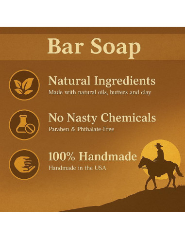 Jabón de Leche de Cabra Natural Three Dubs Ranch 3 Piezas