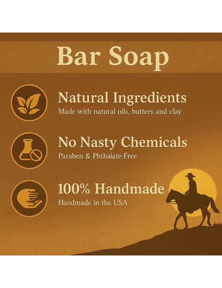 Jabón de Leche de Cabra Natural Three Dubs Ranch 3 Piezas