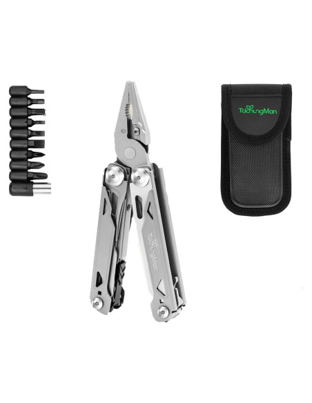Multiherramienta 27 en 1 TaichungMan, acero inoxidable, 396 g