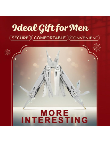 Multiherramienta 27 en 1 TaichungMan, acero inoxidable, 396 g