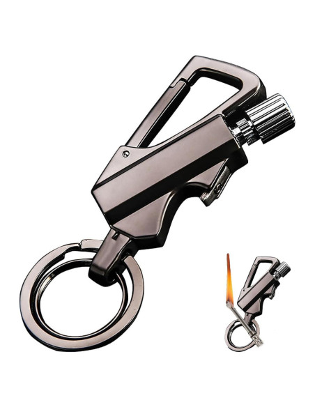 Encendedor de Llaveros Sunerme PML01 con Abrebotellas Negro