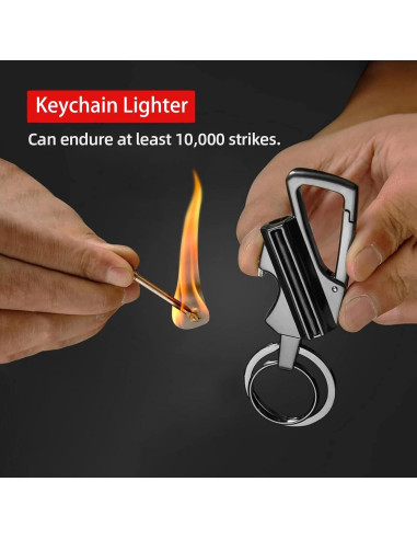 Encendedor de Llaveros Sunerme PML01 con Abrebotellas Negro