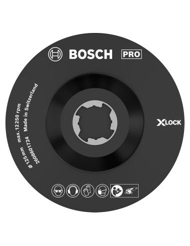 Plato de Respaldo Bosch Professional X-LOCK 125 mm con Posicionador