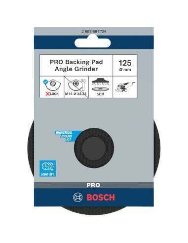 Plato de Respaldo Bosch Professional X-LOCK 125 mm con Posicionador