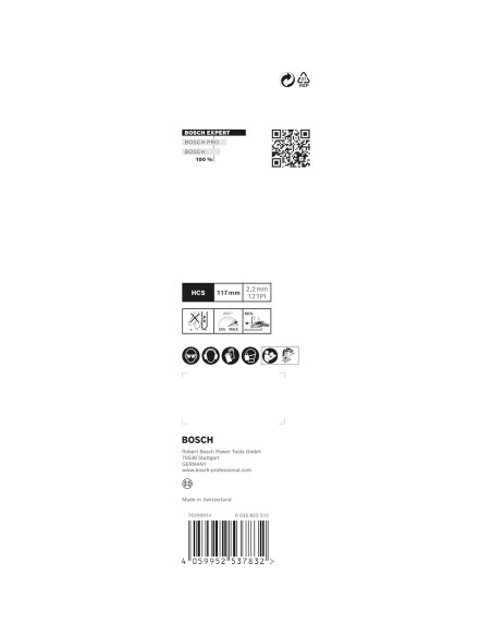 Set de Hojas de Sierra de Calar Bosch Expert 2-Lados Limpios