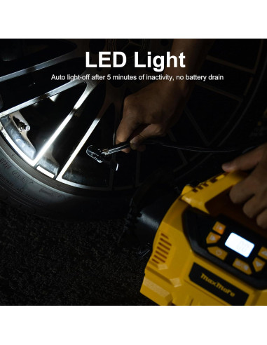 Inflador Portátil MaxMore 160 PSI Inalámbrico 20V