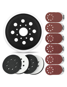 Almohadilla de Lijado 5" Johnnyue RS034 RS035 con 36 Discos