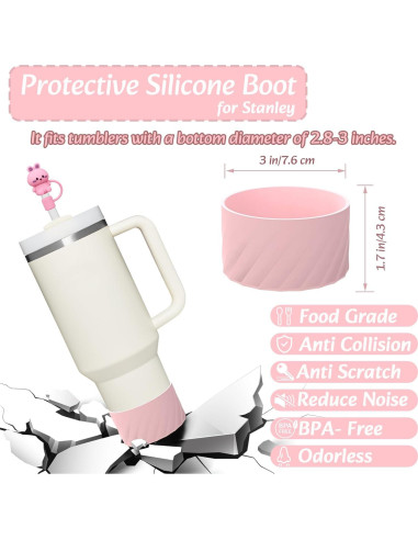 Juego de Accesorios para Tazas Stanley Yeevanrose Rosa A