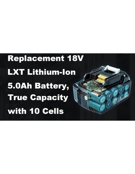 Batería de Reemplazo Makita BL1850B 18V 5.0Ah - Paquete 2