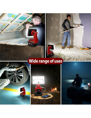 Luz de Trabajo LED Inalámbrica GRVODFRTA 28W 2000LM 18V