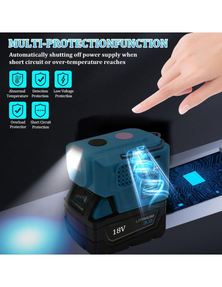 Inversor de Potencia 200W Eleellaya Mak-i200 para Baterías 18V