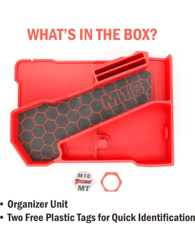 Organizador Compacto de Herramientas Milwaukee M18 - Inserto 3D