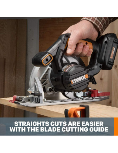 Sierra Circular Inalámbrica Worx WX530L 20V 6.5" ExacTrack