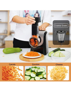 Rallador de Queso Eléctrico Homdox 150W 5 en 1 con Accesorios 2