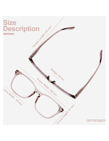 Gafas Anti Luz Azul OPTOFENDY para Hombres y Mujeres - Modelo 7708