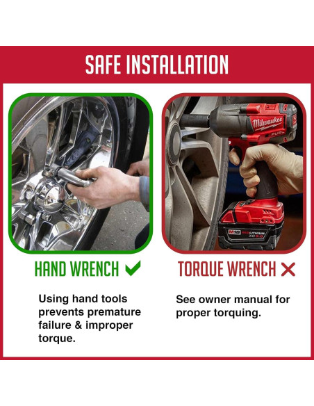 Tuercas de Rueda M12 x 1.5 20 Pcs Acorn Negro 17mm Hex