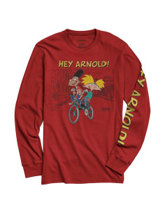 Camisa de Manga Larga Hombre Nickelodeon Rugrats Hey Arnold