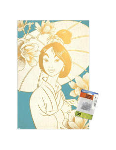 Póster de pared Disney Mulan Trends 56.8x37.4 cm con chinchetas