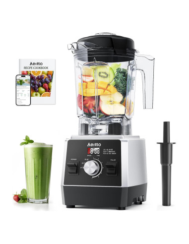 Licuadora Aeitto 1800W 68Oz (2L) Negra con 10 Programas