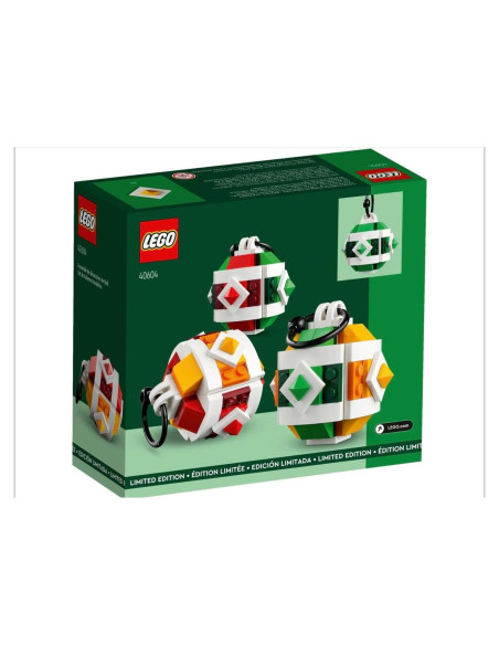 Conjunto de Decoraciones Navideñas LEGO 40604 - 3 Adornos