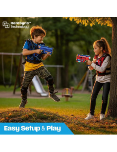 Conjunto Halo Sport Laser Tag 2 Blasters y Chalecos 0.79kg 2