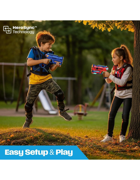 Conjunto Halo Sport Laser Tag 2 Blasters y Chalecos 0.79kg