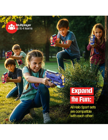 Conjunto Halo Sport Laser Tag 2 Blasters y Chalecos 0.79kg