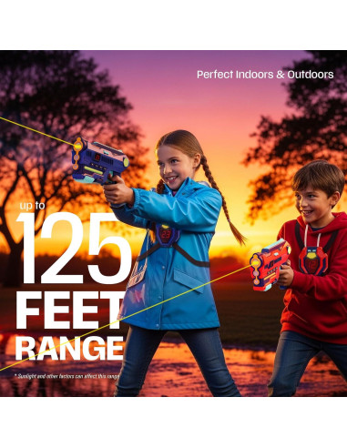 Conjunto Halo Sport Laser Tag 2 Blasters y Chalecos 0.79kg