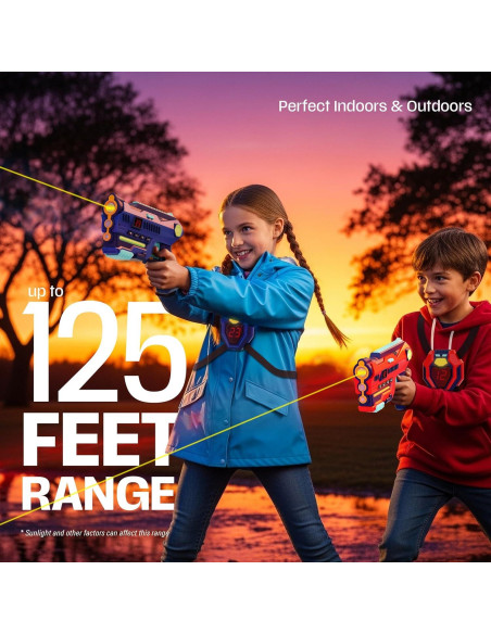 Conjunto Halo Sport Laser Tag 2 Blasters y Chalecos 0.79kg