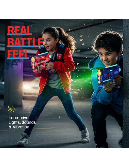 Conjunto Halo Sport Laser Tag 2 Blasters y Chalecos 0.79kg