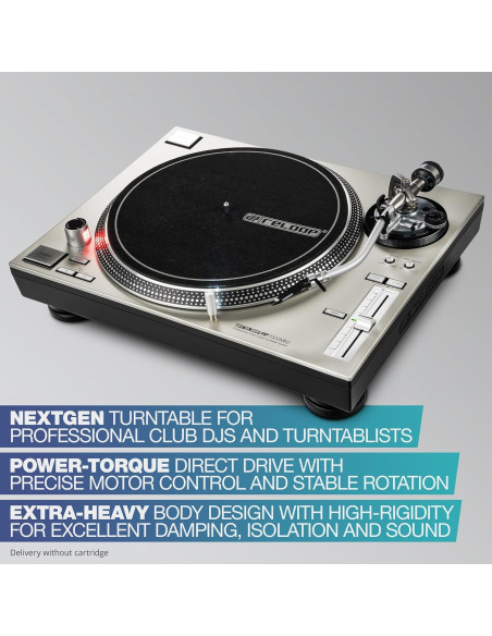 Tornamesa Profesional Reloop RP-7000 MK2 Plata 11.1kg